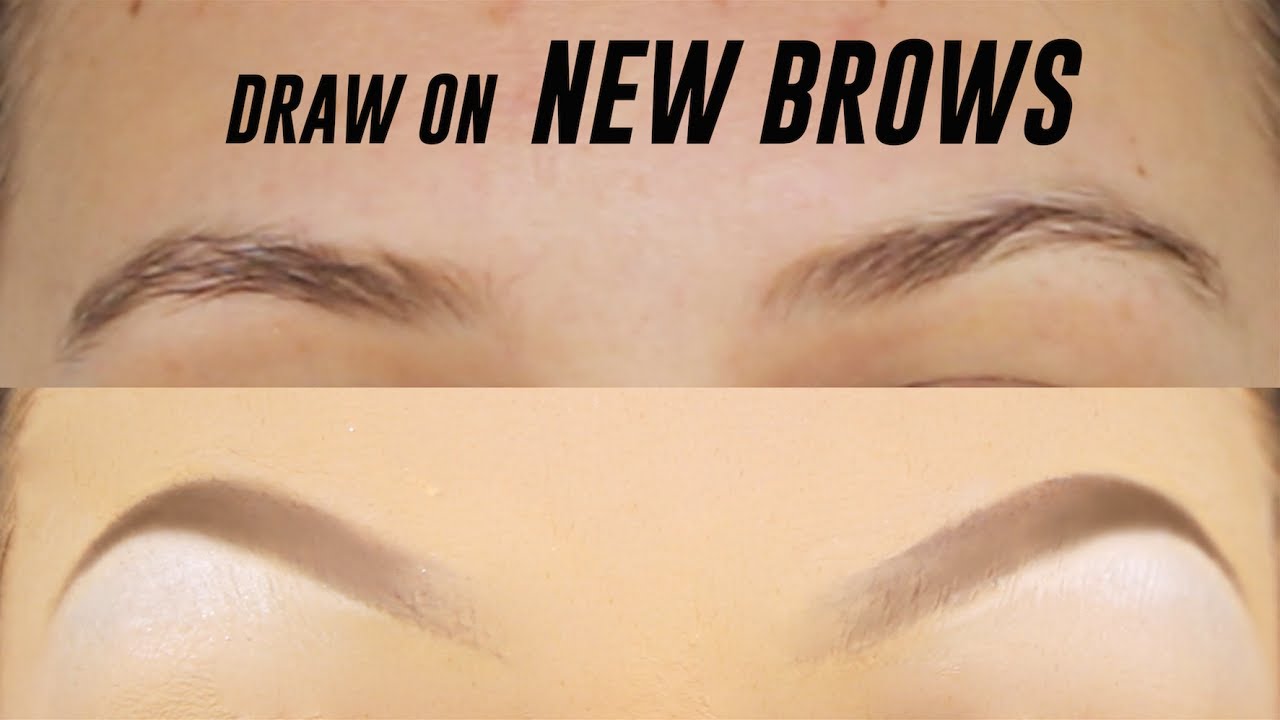 HOW TO DRAW ON NEW EYEBROWS