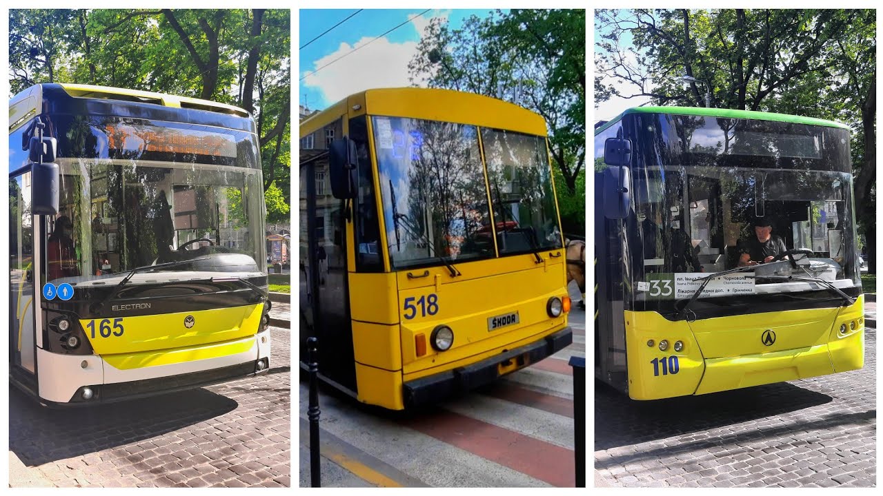 Trolleybuses of Lviv/ Тролейбуси Львова: Skoda 14Tr, LAZ E183D1, Electron T19