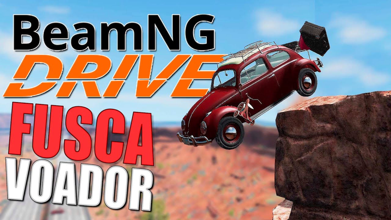 Fusca em alta velocidade com Colchão em cima não é uma boa ideia no Beamng Drive Multiplayer