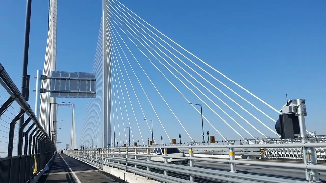 2026年 2月 3日 靑羅国際都市駅出発, 永宗하늘(空)大橋通過後 永宗駅まで까지 Trekking!!