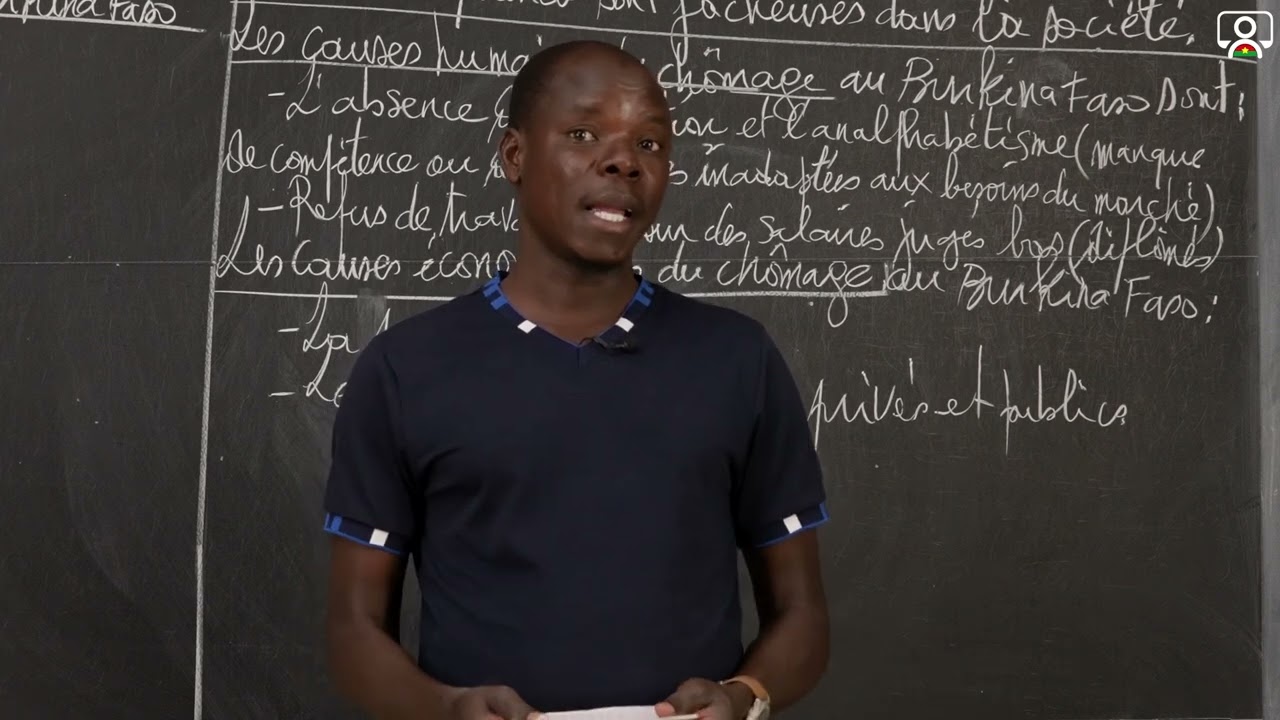 Cours - 5e - Géographie : Le Chômage au Burkina Faso 2/4