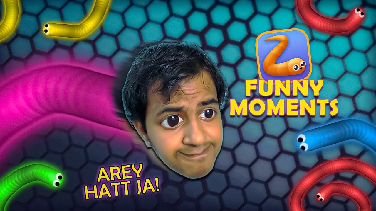 SLITHER.IO - SNAKE WALI GAME (FUNNY MOMENTS - HINDI)