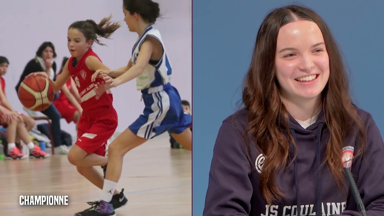 Championne avec Margaux Lalande, capitaine de l'équipe de basket des JS Coulaines U18 (2026.02.04)