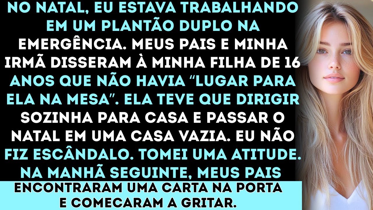 “Minha filha passou o Natal em uma CASA VAZIA depois que minha família disse que não havia ‘lugar...