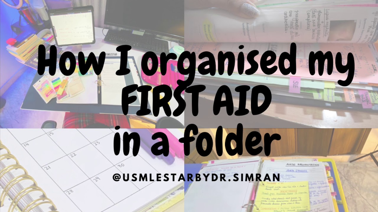 HOW TO ORGANISE FIRST AID FOR USMLE IN A RING FOLDER|| easy to annotate‼️