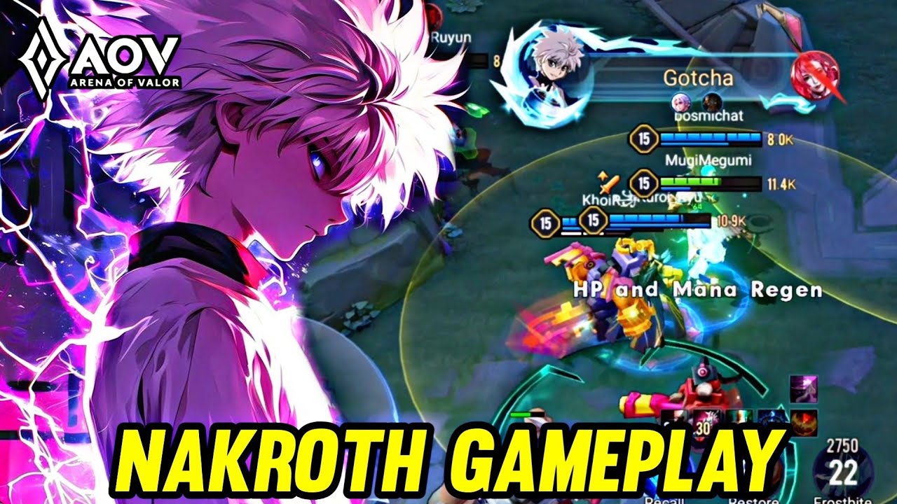 AOV : NAKROTH GAMEPLAY | HARD GAME - ARENA OF VALOR LIENQUANMOBILE ROV
