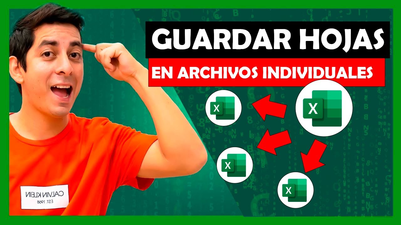Como guardar tus hojas de Excel en diferentes Archivos