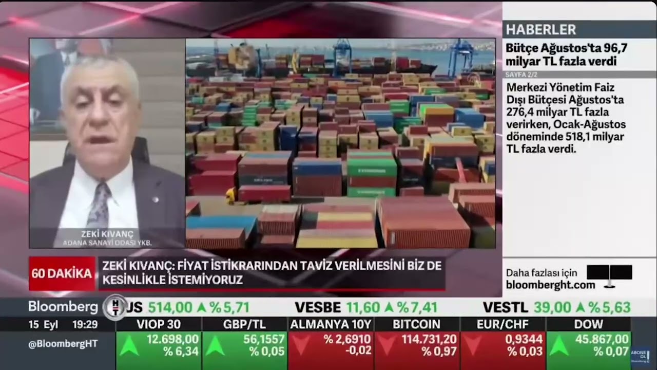 Bloomberg HT 60 Dakika Programı - 15.09.2025