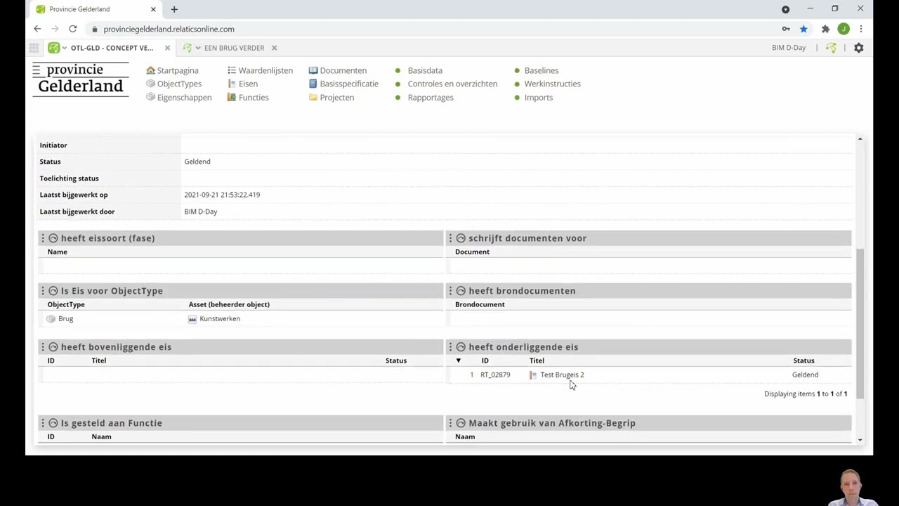 BIM Loket D-Day 2021 | Sessie 1.4 OTL: Objecten en Eisen