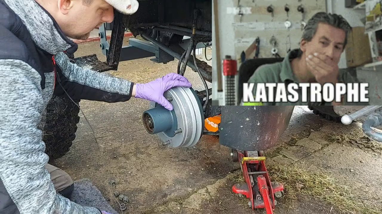 Multicar IFA M24 Bremse entlüften und einstellen. Bremse einstellen am DDR Fahrzeug.