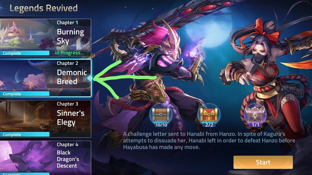 Mobile Legends Adventure Akashic Ruins Legends Revived Chapter 2=Demonic Breed(tutorial)
