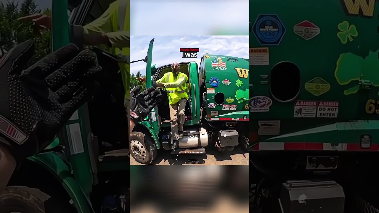 Truck Driver Almost Missed Biker 😲