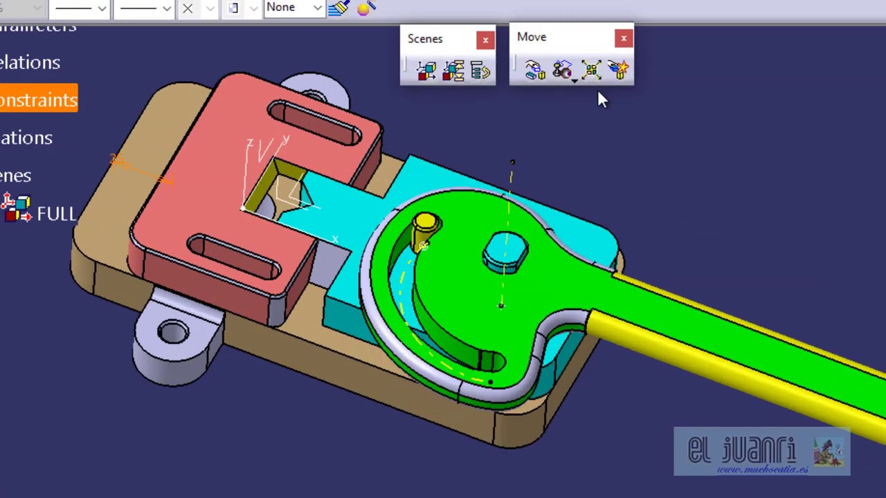 CATIA V5 desde cero. Leccion 4ª Assembly: Enhanced Scene aplicadas a Drawing