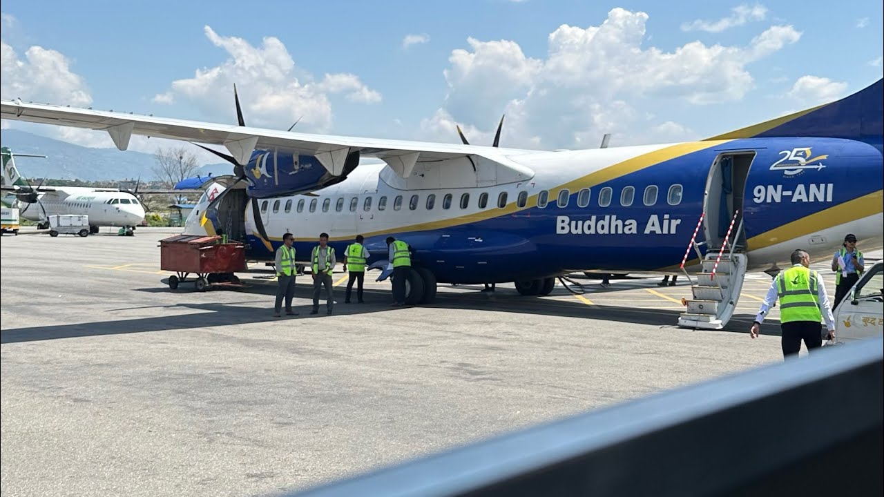 Kathmandu To Pokhara | Buddha Air | Flight Nepal | Recorded from iPhone 14 Pro Max