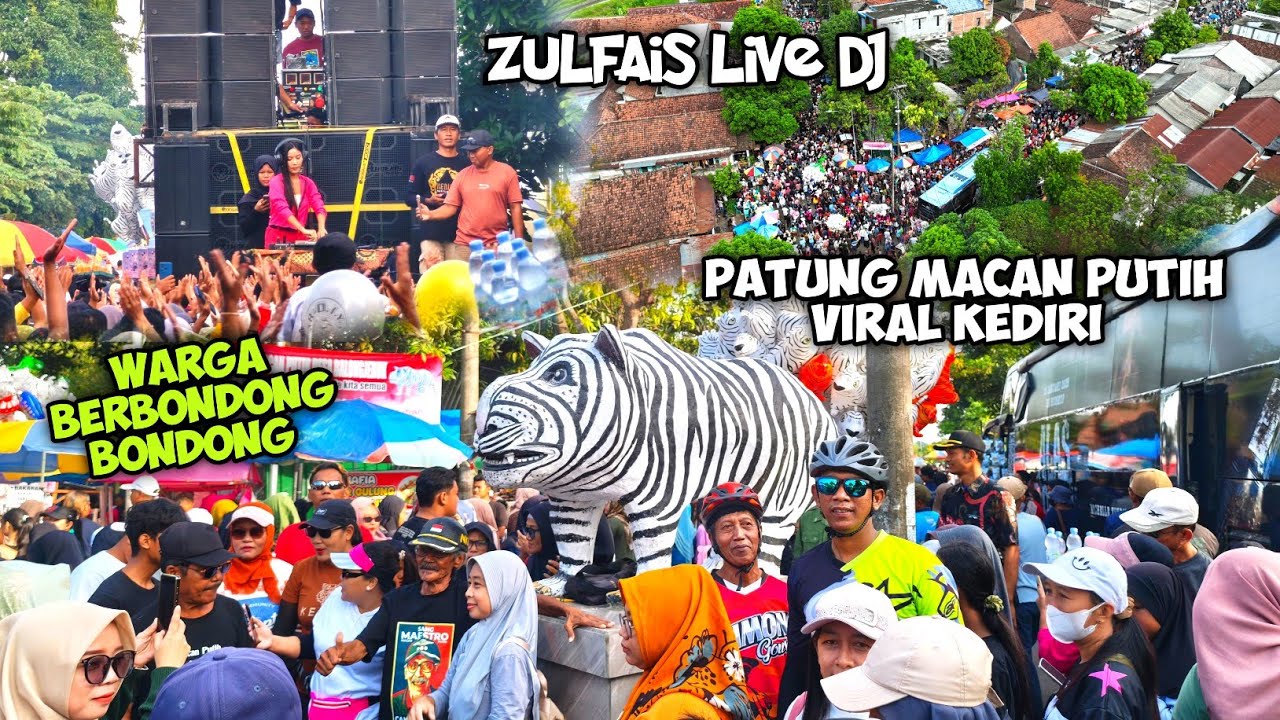 Ada Aja Gebrakan nya Kediri🔥Patung Macan Putih Viral dihibur sound demit ZULFAIS live Dj 