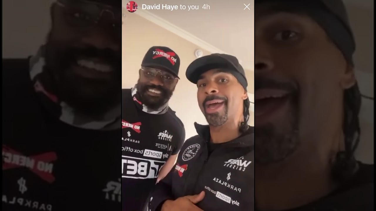 Honoured to Get ENDORSED FOR MAYOR By TWO BOXING LEGENDS David Haye & Derek Chisora 🥊 🙏🏼♥️ WAR 👊