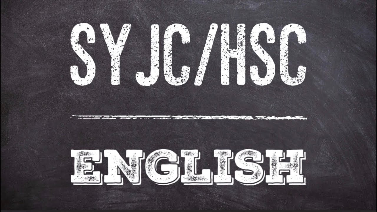 SYJC/ HSC ENGLISH 