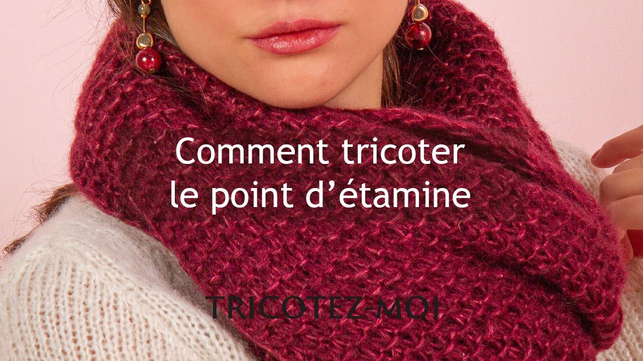 Comment tricoter le point d'étamine #tutorial #diy #point #tricoter #tricot #knittingpattern