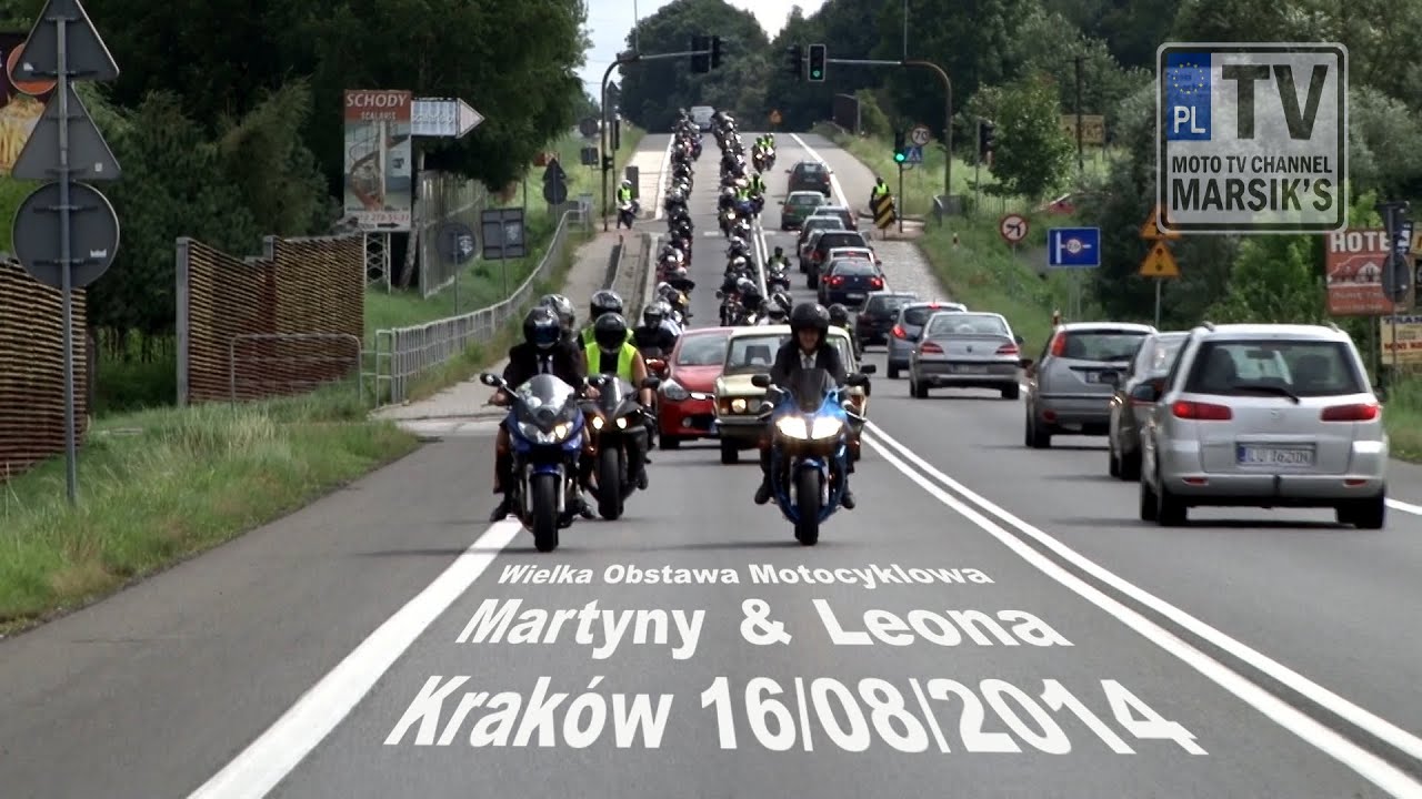 [1/2] Wielka Obstawa Motocyklowa Martyny & Leona - Kraków 16/08/2014 MARSIK'S TV