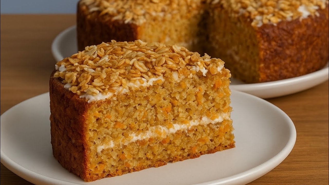 Kein Mehl oder Zucker! Haferflocken und Karotten! Diesen Kuchen werden Sie jeden Tag backen!