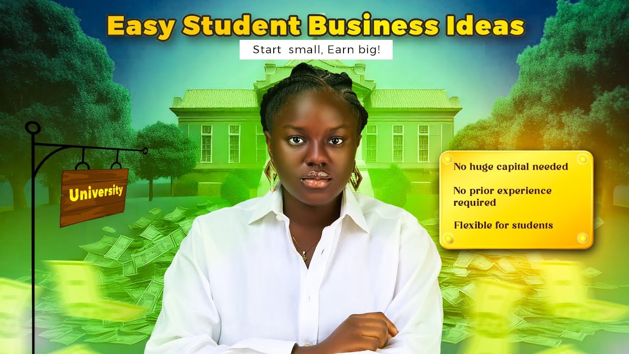 Business Ideas for STUDENTS to start with LITTLE or no MONEY | Start a business as a student in 2025