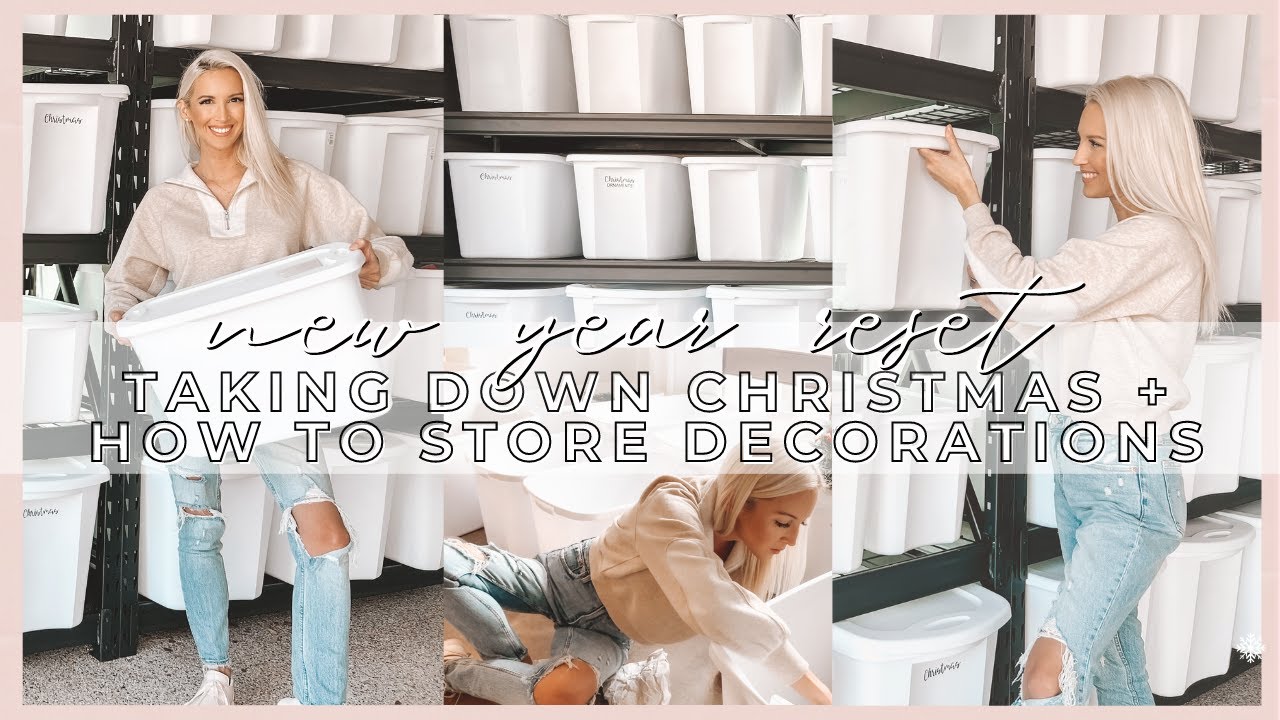 RESET DAY 2023 | TAKING DOWN CHRISTMAS DECOR | CLEAN & ORGANIZE WITH ME