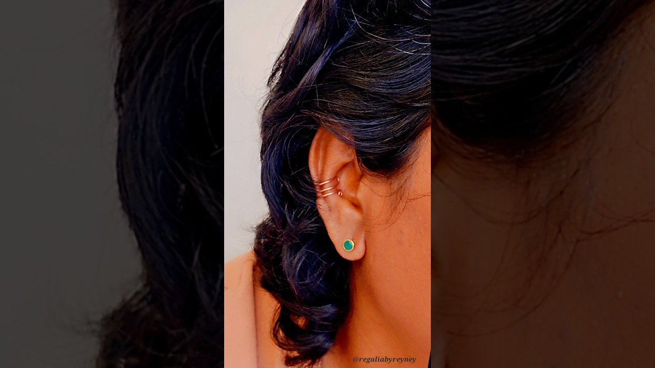 Beginner Friendly 3- Wire Ear cuffs tutorial #regaliabyreyney #earrings #diy wire wrapping #earcuff