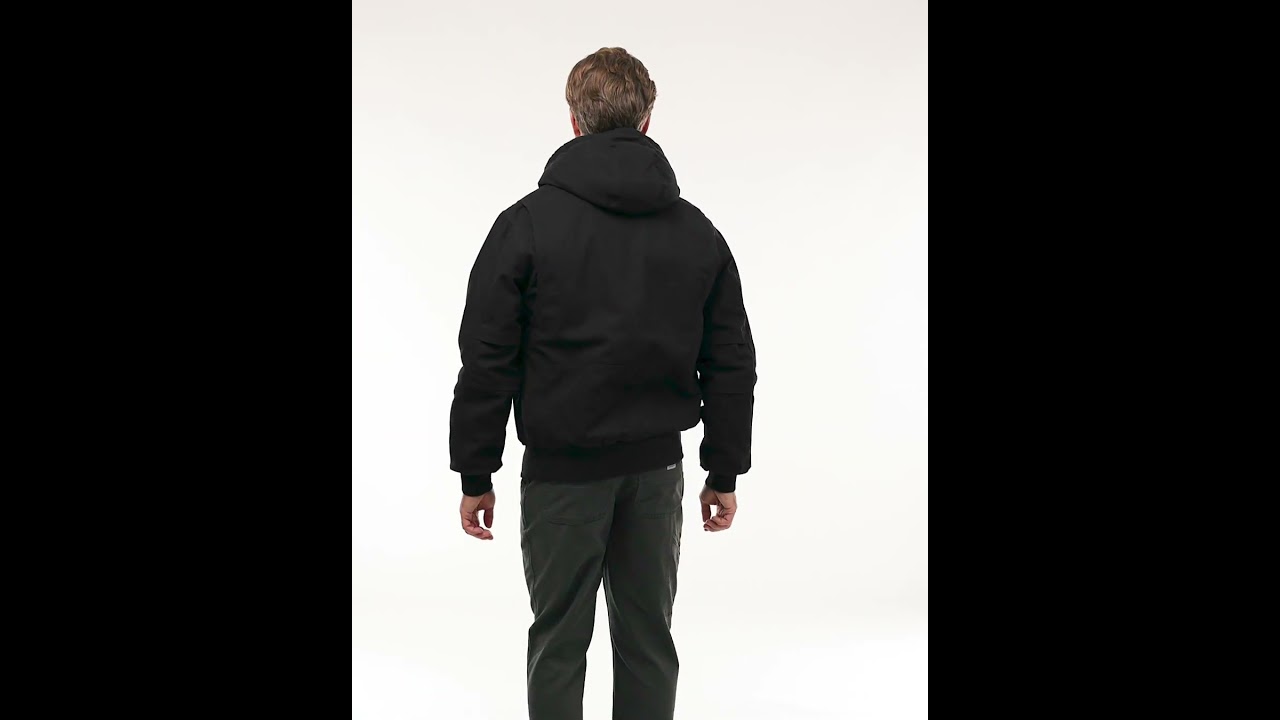 Dri Duck Mens Laramie Canvas Full Zip Hooded Jacket 5034
