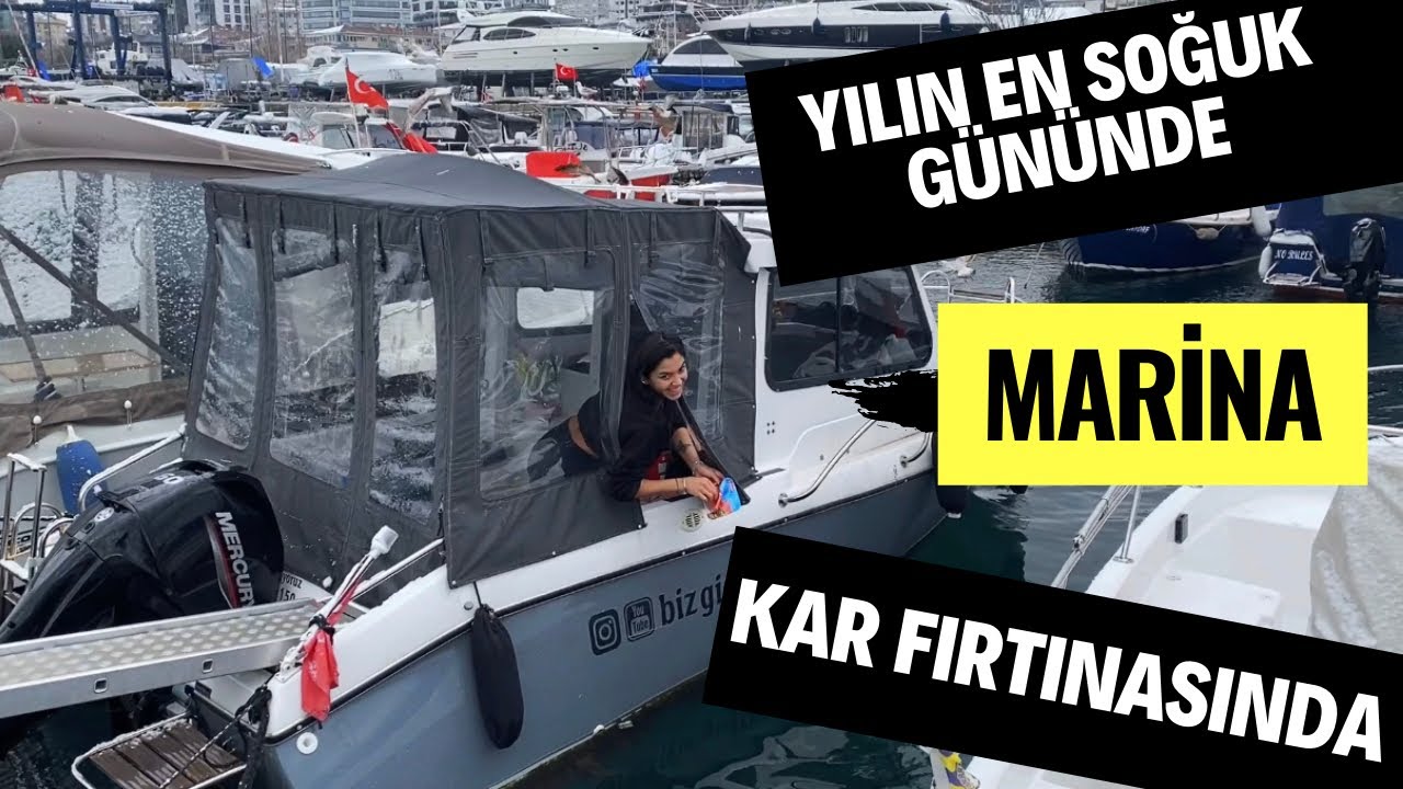 YILIN EN SOĞUK GÜNÜNDE MARİNADA 3 GÜN | Kalamış Marina