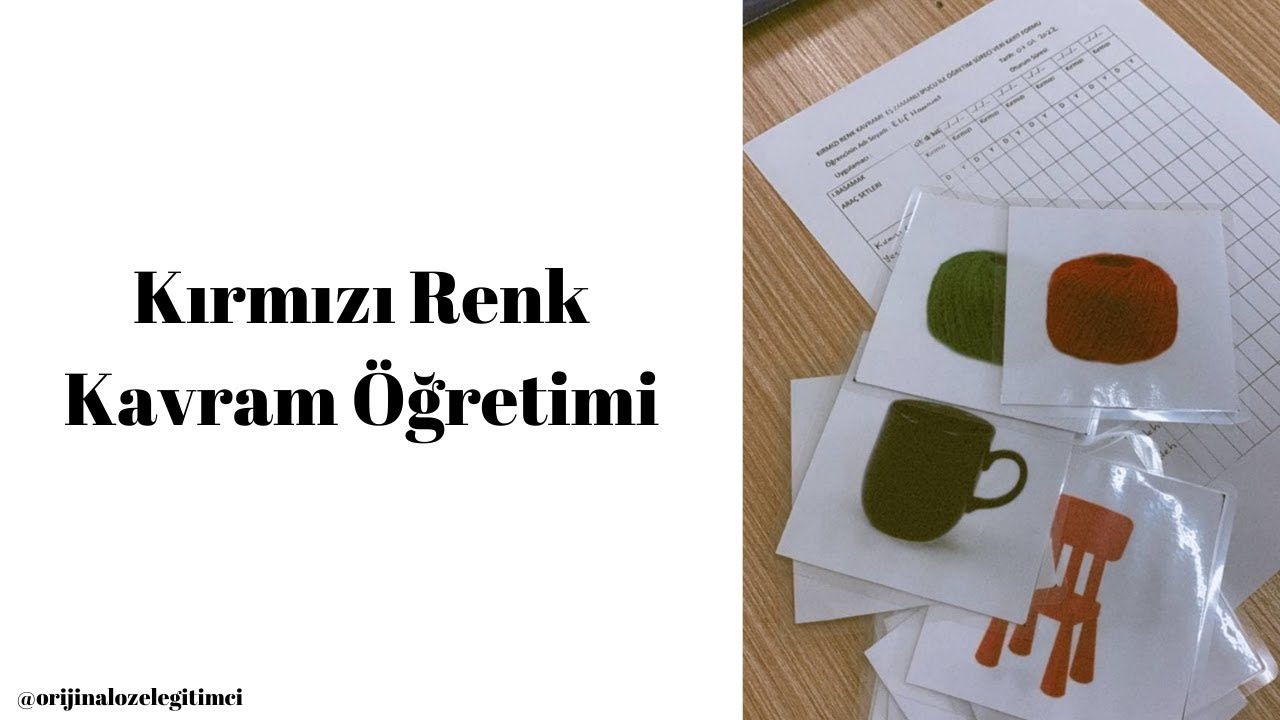 Kırmızı Renk Kavram Öğretimi