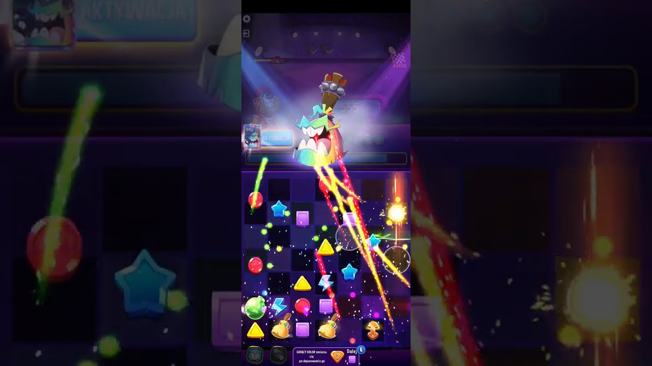 Score rally hot color 1450 / hard / solo quest / match masters 