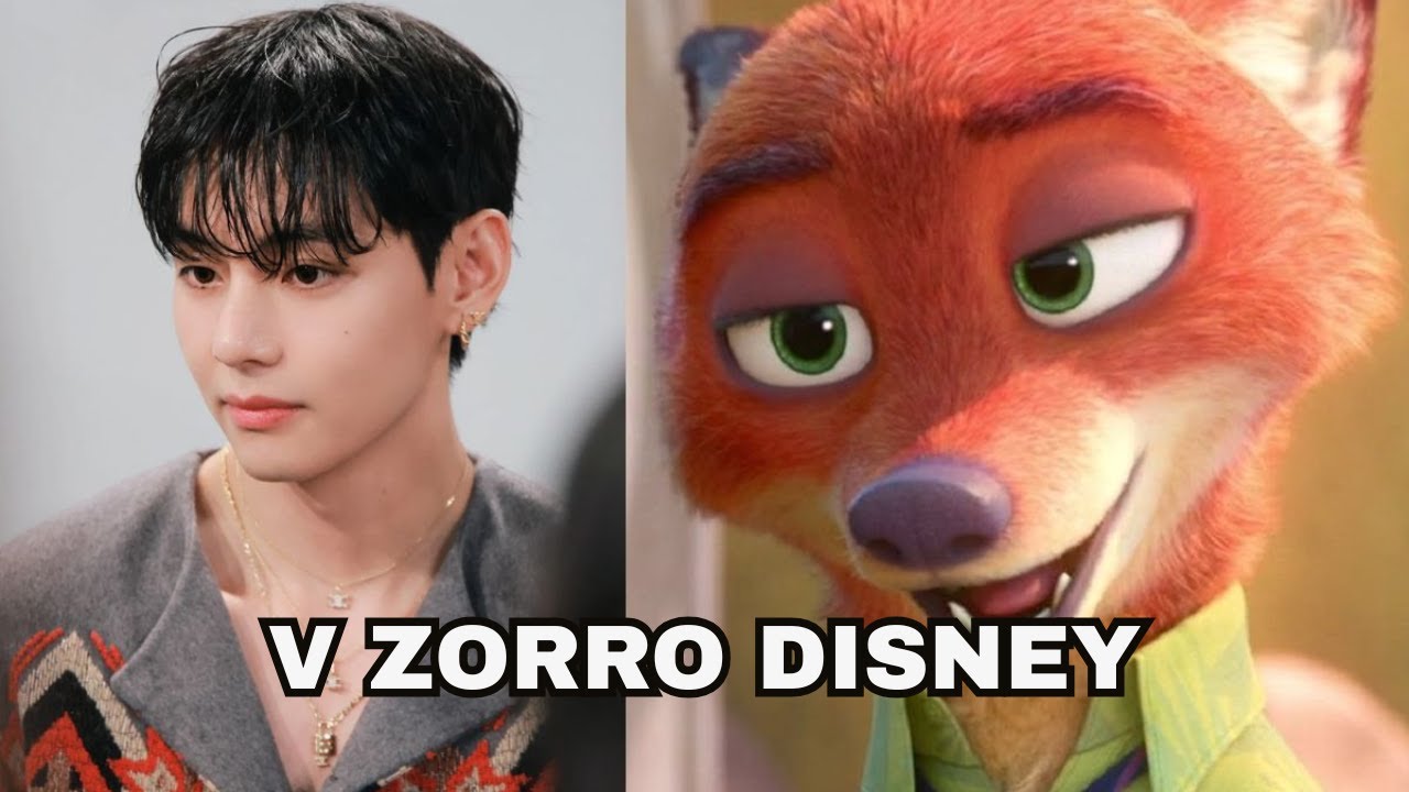 V de BTS rompe internet: el increíble parecido con Nick Wilde de Zootopia que nadie puede ignorar