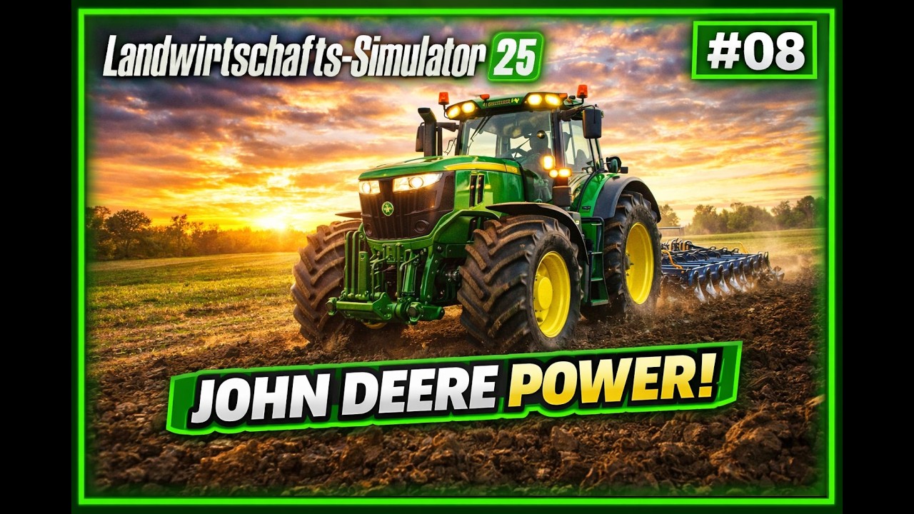 Landwirtschafts-Simulator 25 – Mega Farm #08: Neuer John Deere mit Pflug! 🚜🔥