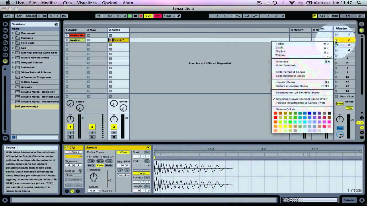 Ableton Tutorial Italiano II Tecnica Warp
