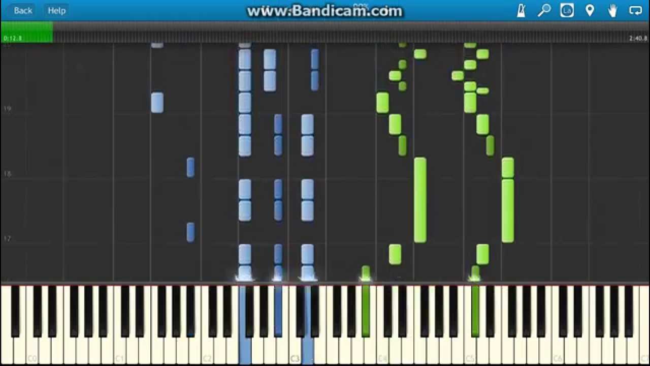 G. Verdi - La Traviata: Drinking Song (Libiamo ne' lieti calici). Piano (Synthesia)