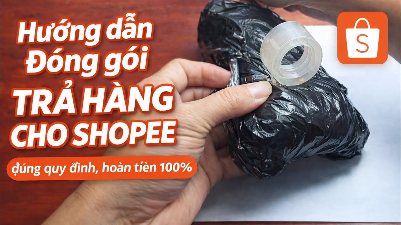 Hướng dẫn Đóng gói TRẢ HÀNG CHO SHOPEE, hoàn tiền 100%