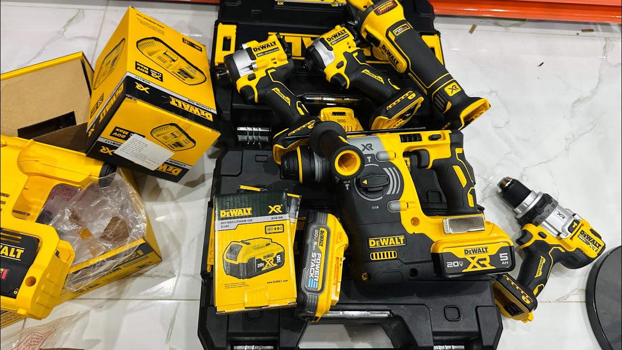 ✅ Máy pin dewalt bán hót combo điện lạnh điện nước Dewalt DCH273,DCF850,..