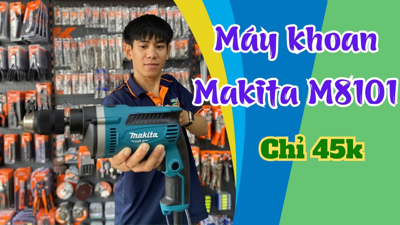 Máy khoan điện Makita M8101 chính hãng- Bảo hành toàn quốc