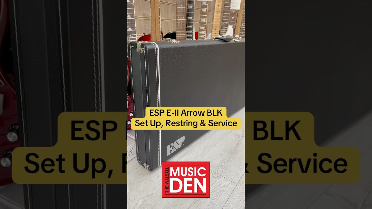 ESP E-II Arrow - Full Setup, Restring & Polish #espguitars #guitarsetup