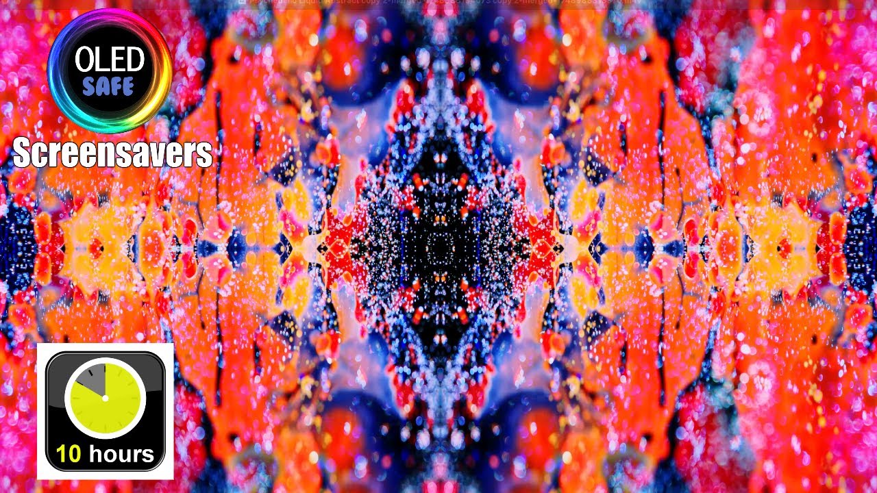 Psychedelic Liquid Abstract - 10 Hours - 4K - OLED Safe