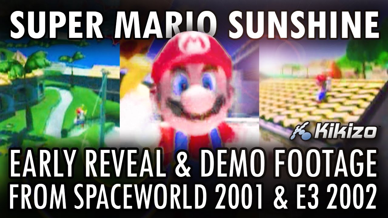 Mario Sunshine beta footage Spaceworld 2001 & E3 2002