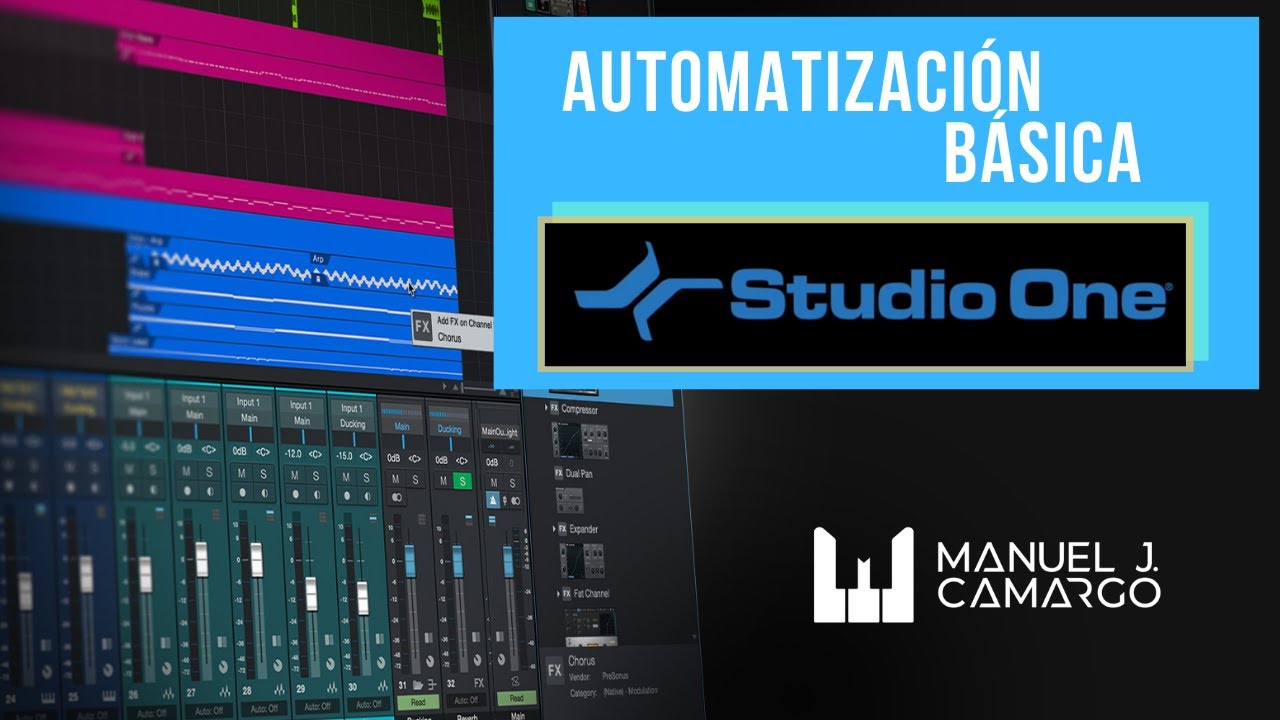 Cómo automatizar en Studio One.