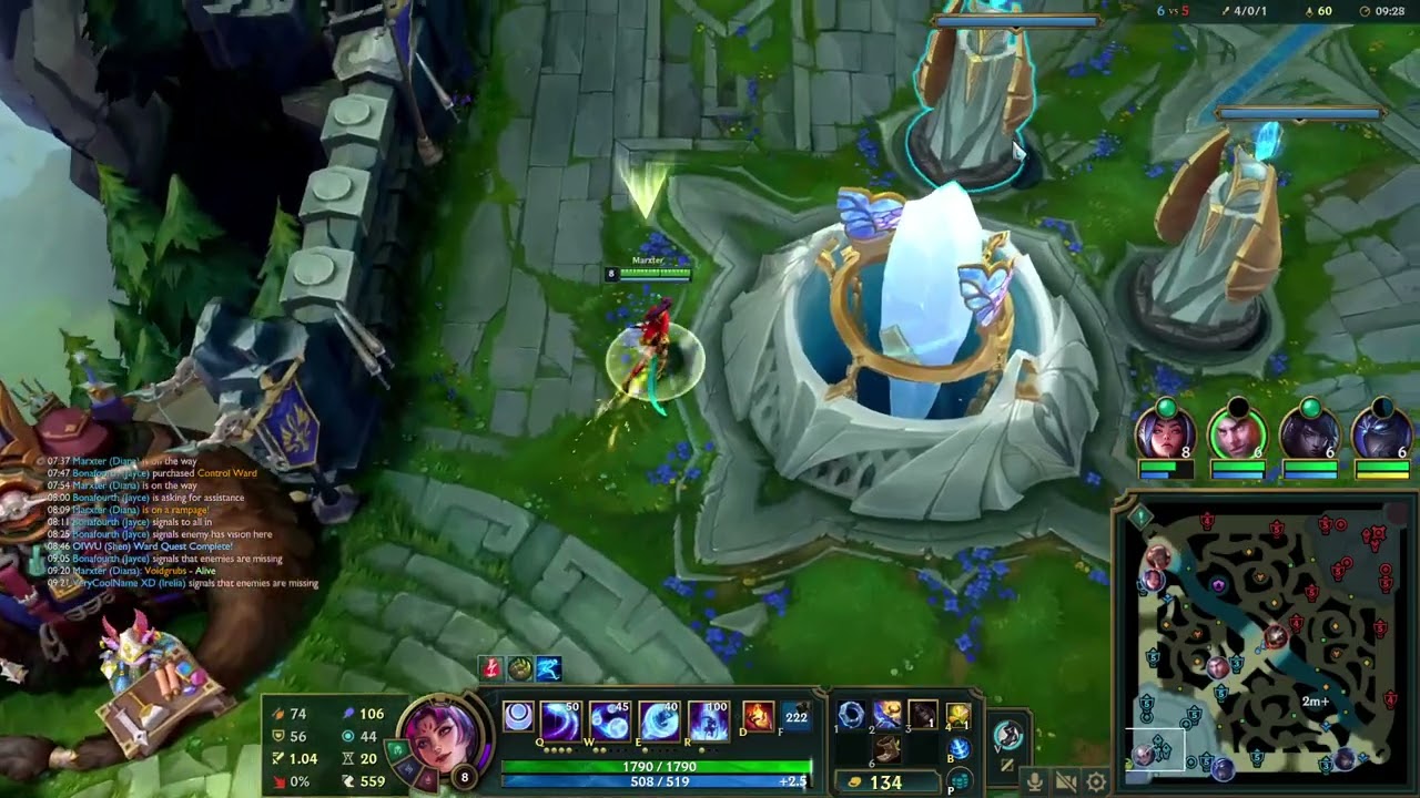 League of Legends - Diana - 22/6/5 - 5v5 Ranked Solo - Lose - 9:30pm