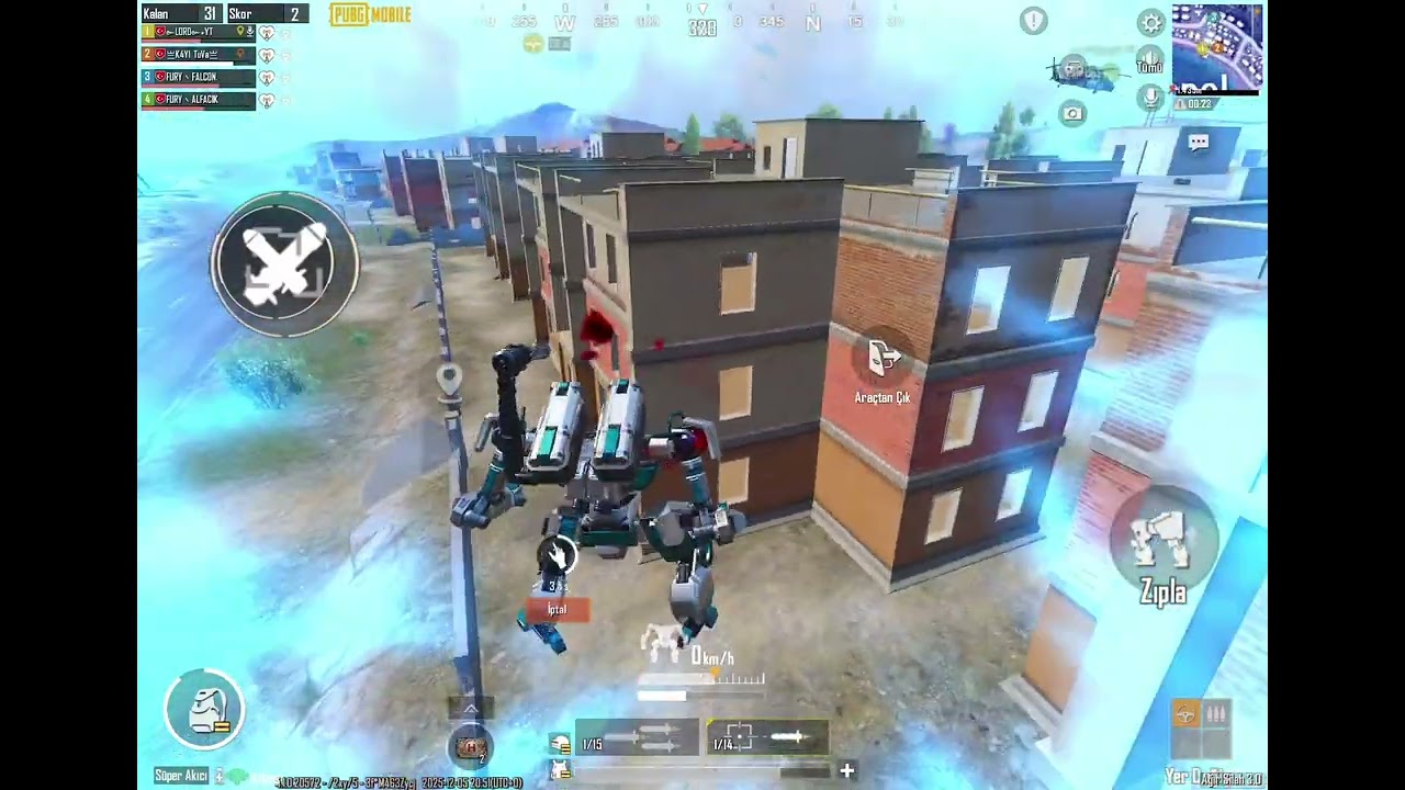 ŞAMPİYONLAR LİGİ MAÇI PART 2 PUBG MOBİLE AĞIR SİLAH MODU 