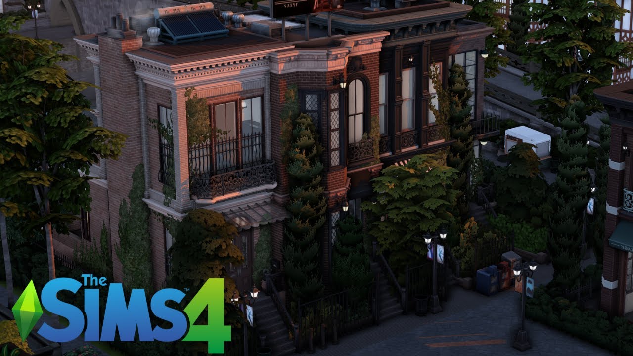 The Austen Townhomes | The Sims 4 Speedbuild + CC List