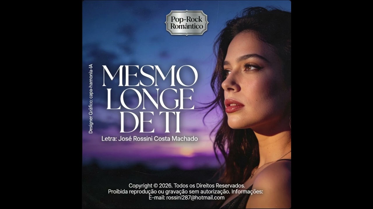 Mesmo Longe de Ti | Pop Rock Romântico – Letra: José Rossini Costa Machado