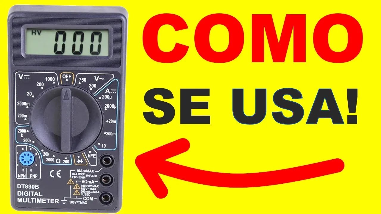 COMO USAR MULTIMETRO PARA PRINCIPIANTES!