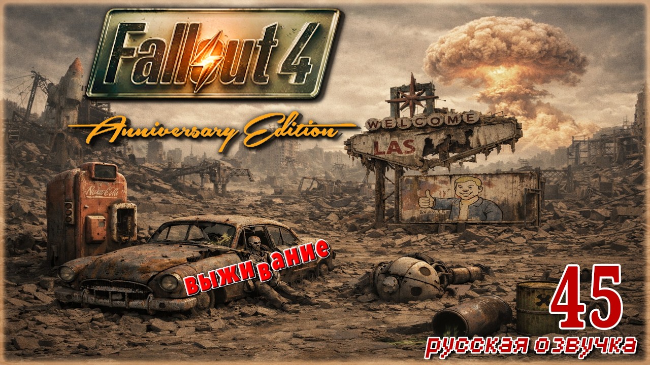 FALLOUT 4 AE(РЕЖИМ ВЫЖИВАНИЯ)🧸ИСТоРИя МаКСа🧸СТРИМ 45