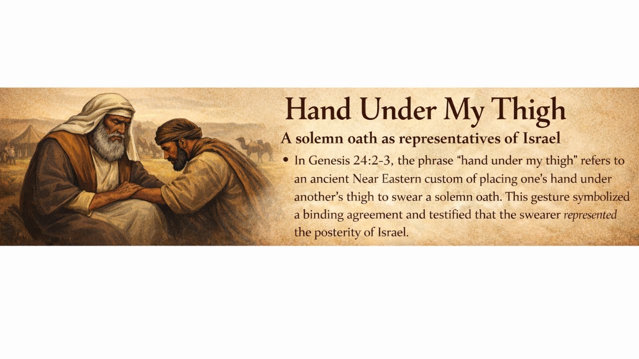 “Hand Under the Thigh Explained (Genesis 24:2-3)