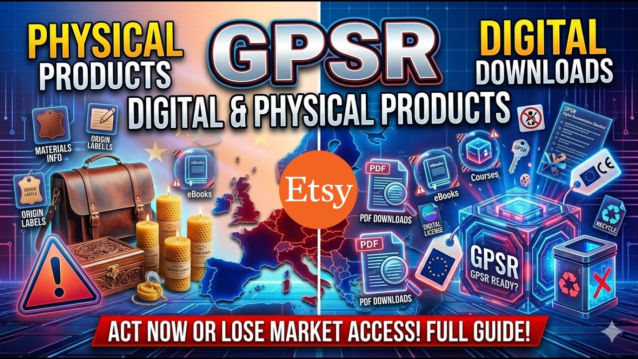 GPSR Explained in Hindi for Etsy Sellers 2026 | EU Product Safety Rules !!